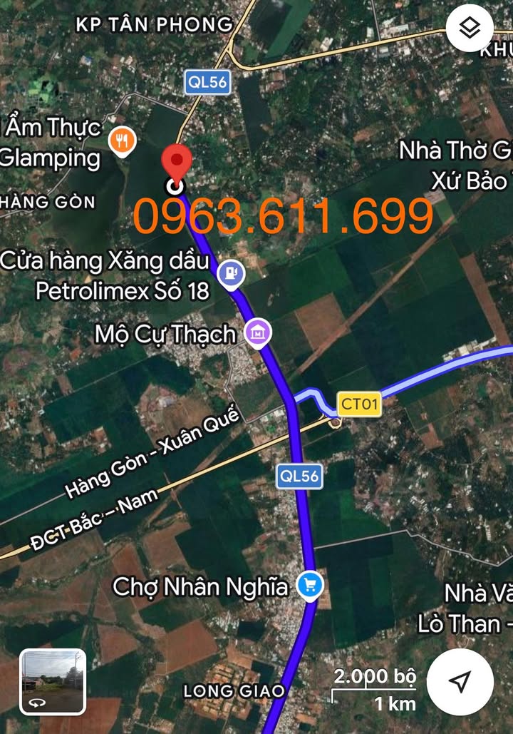 FrontHouse Quốc Lộ 56, Long Khánh 609m² - Địa điểm lý tưởng cho kinh doanh!