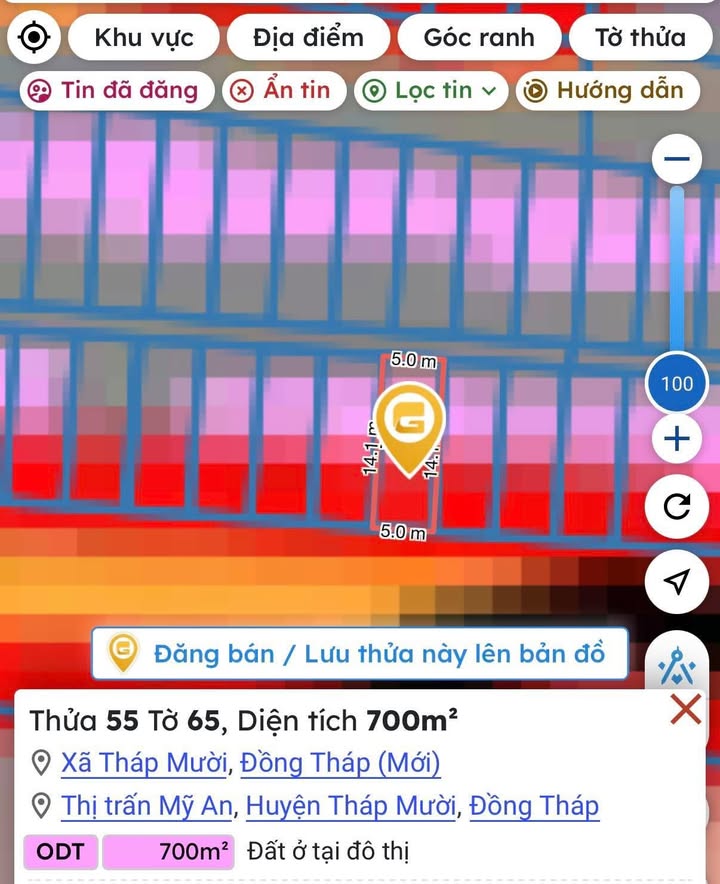 Đất nền 70m² tại Nguyễn Văn Cừ, Huyện Tháp Mười giá chỉ 1.4 tỷ - Đầu tư ngay!