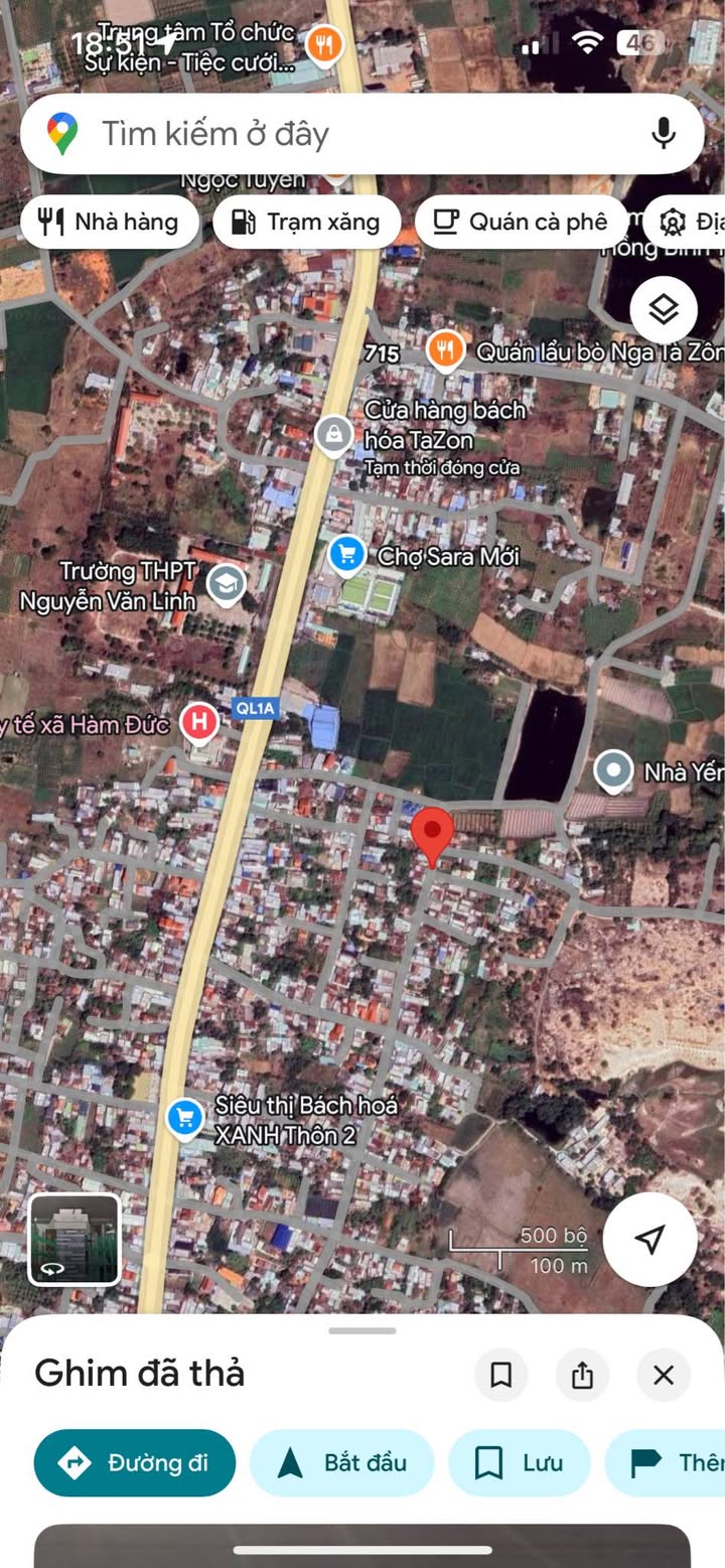 Đất nền Xã Hàm Đức 143m² giá 7xx triệu - Mặt tiền đường Bêtông thuận tiện!