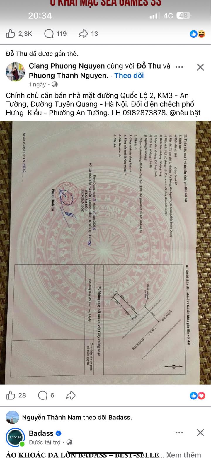 Đất thổ cư tổ 16 Tân Hà 88m² giá 2 tỷ - Sổ đỏ chính chủ!