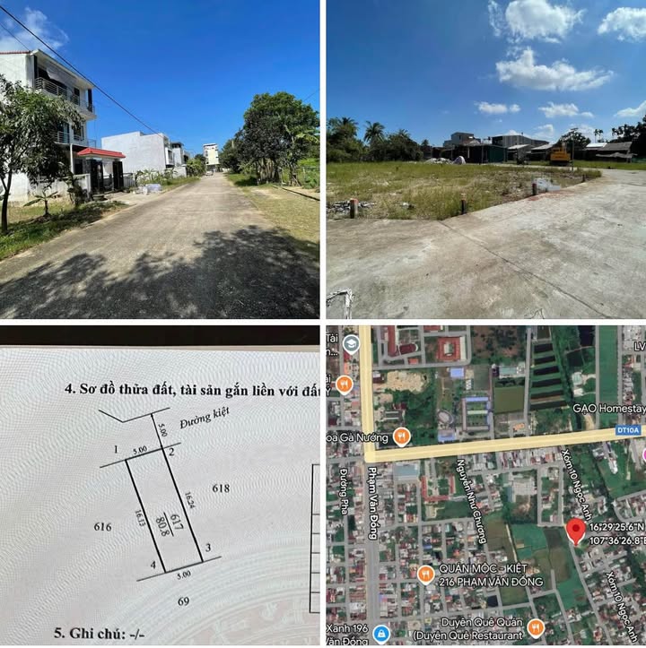 Đất nền đẹp 80m² kiệt ô tô Ngọc Anh, Huế - Đầu tư sinh lời hấp dẫn!