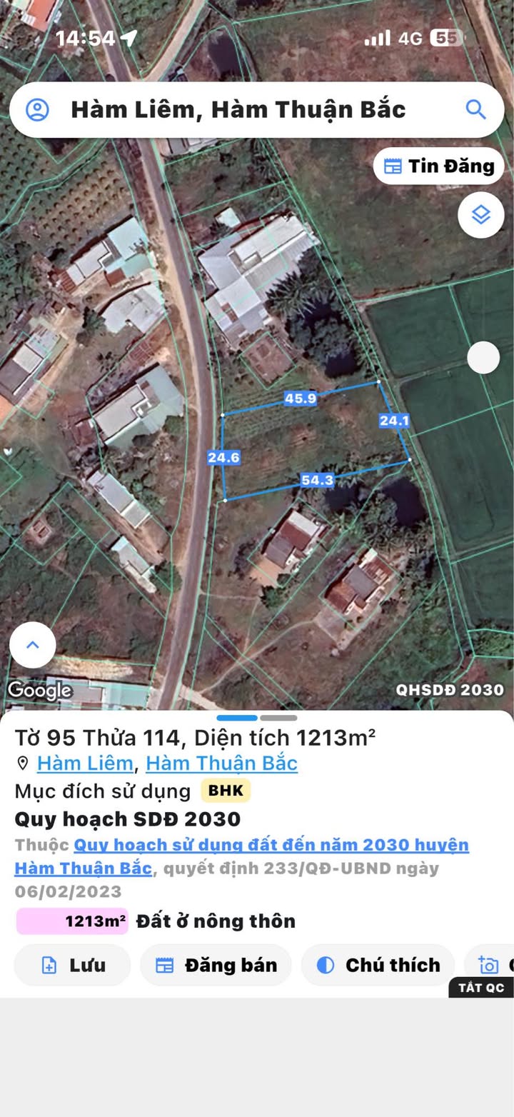 Đất nền mặt tiền Nhựa Trung Thành Nam 1200m² giá 1.8 tỷ - Cơ hội đầu tư tuyệt vời!