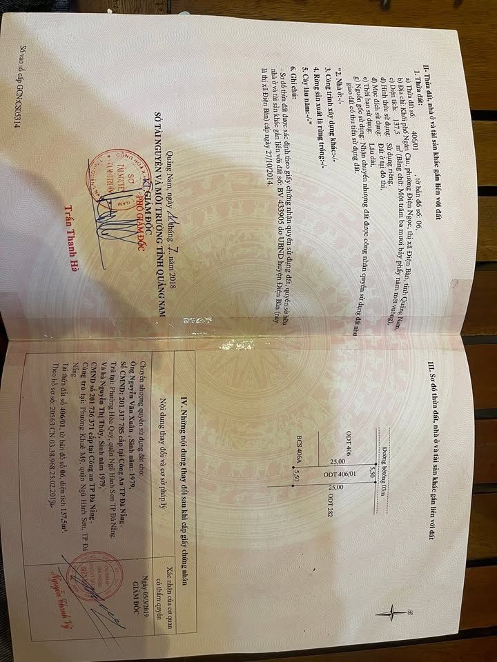 Đất nền Phường Điện Ngọc 138m² giá 2 tỷ - Gần Đại Học Nội Vụ