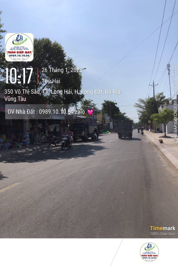 Bán FrontHouse 400m² Đường Võ Thị Sáu, Thị trấn Long Hải - Đầu tư sinh lời ngay!