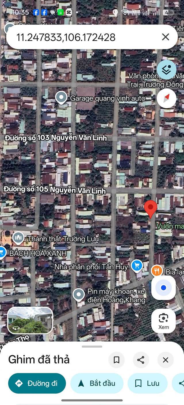 Đất thổ cư 124m² tại Hẻm Nguyễn Văn Linh, Phường Long Hoa - Giá chỉ 450 triệu!