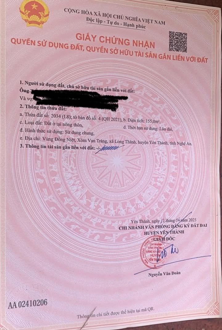 Đất đấu giá Xóm Vạn Tràng, Long Thành, 155m² giá 2 tỷ - Khu dân cư phát triển!