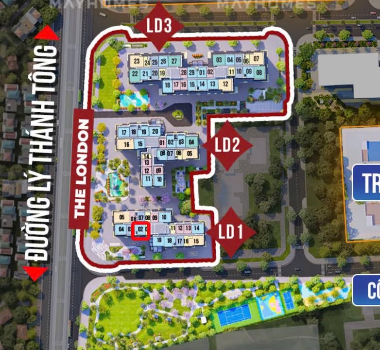 Căn hộ 2PN 2WC Vinhomes Ocean Park 62m² giá 4.3 tỷ - Chính chủ bán gấp!