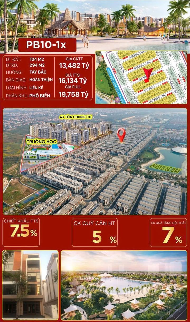 Townhouse Vinhomes Ocean Park 104m² giá 13.482 tỷ - Sẵn sàng vào ở ngay!