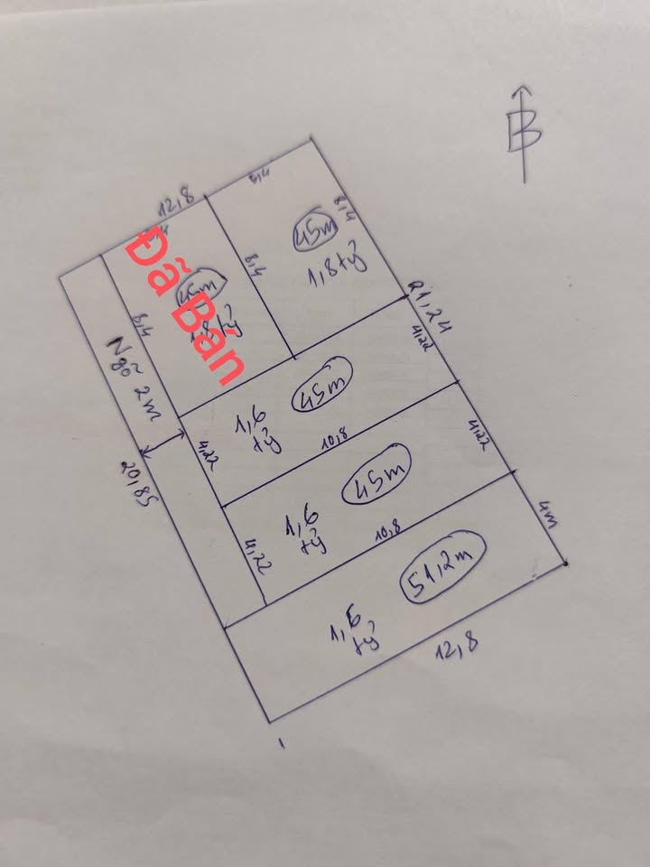 Đất nền mặt ngõ Tức Mạc, 48m² giá 1.7 tỷ - Gần cổng trường Trần Hưng Đạo!