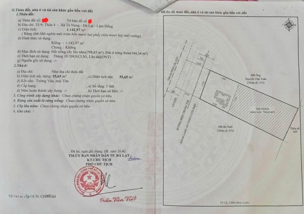 Đất Mặt Tiền Ngay UBND Xã Tà Nung - Đà Lạt 1142m² giá 12 tỷ - Kinh doanh sầm uất!