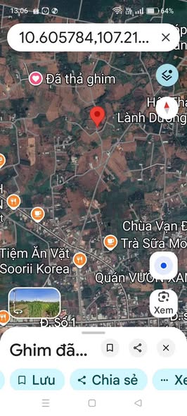 Đất nền Xã Suối Nghệ 224m² giá 1.15 tỷ - Đầu tư sinh lời ngay!