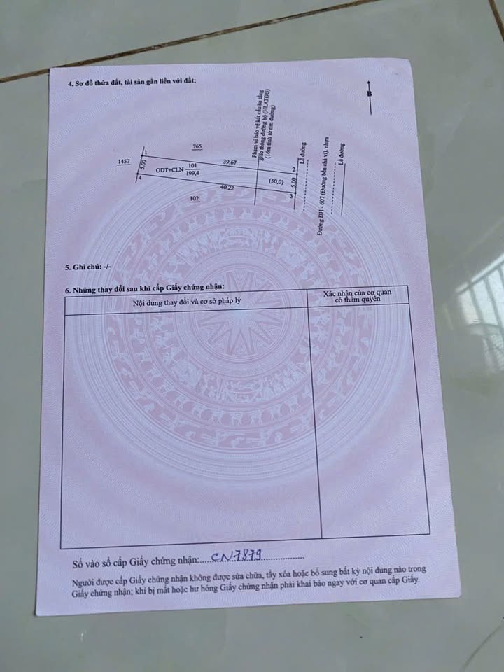 Đất thổ cư đường Bến Chà Vi, Bến Cát 200m² giá 1 tỷ - Cơ hội đầu tư sinh lời!