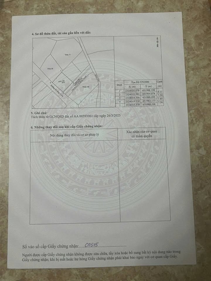 Đất Cẩm Bình, Huyện Cẩm Giàng, 60m² giá 1.4 tỷ - Ô góc mặt tiền rộng