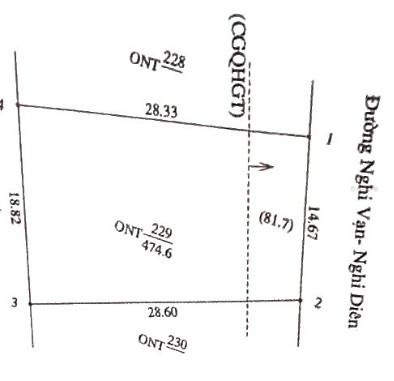 Đất thổ cư Nghi Vạn - Nghi Diên 475m² giá 7 tỷ - Đầu tư sinh lời hấp dẫn!