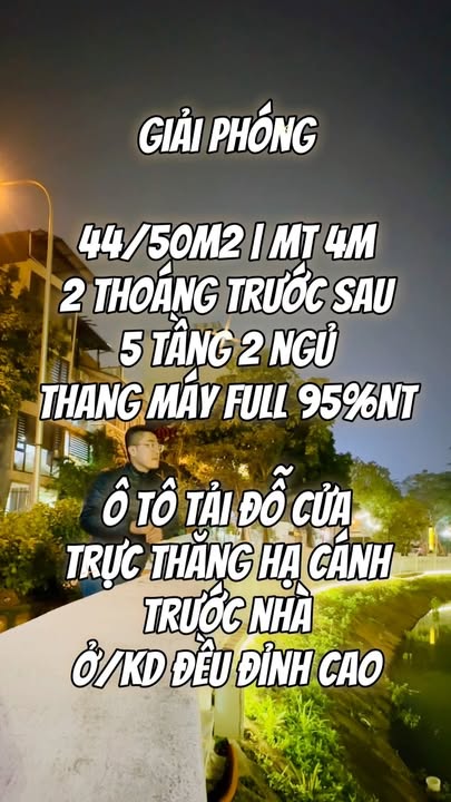 Nhà phố Giải Phóng, Quận Hai Bà Trưng 44m² giá thỏa thuận - Thiết kế sang trọng, đầy đủ tiện nghi!