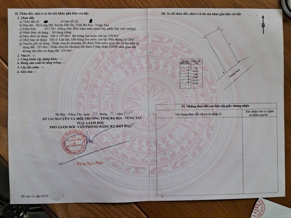 Đất nền Tôn Thất Thuyết, Phước Hải 457.7m² giá 8 tỷ - Cơ hội đầu tư lý tưởng!