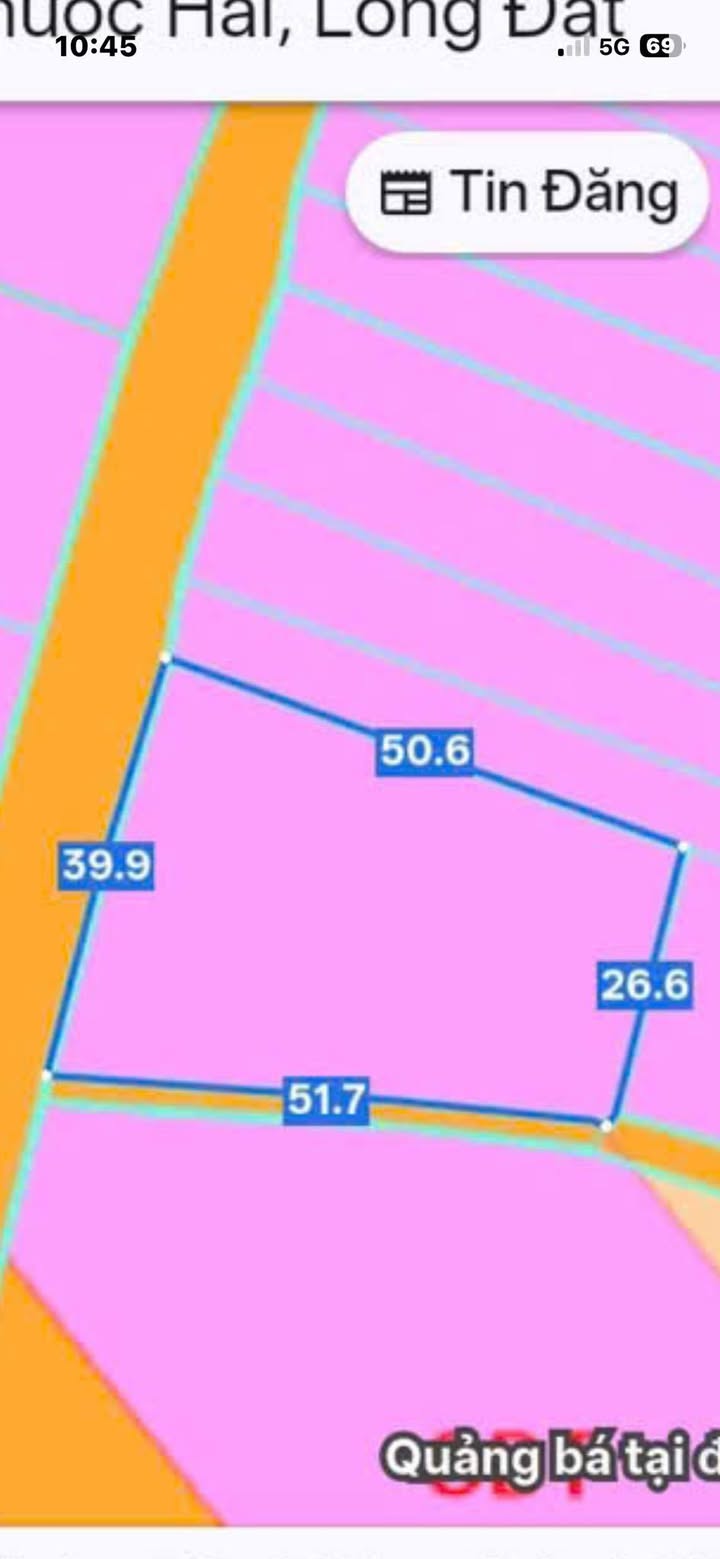 Đất thổ cư Long Tân, 1600m² giá 7 tỷ - Đầu tư sinh lời ngay!