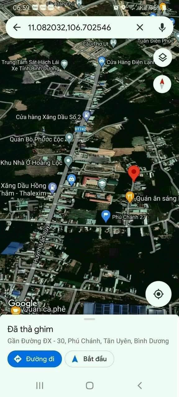 Đất nền Phú Chánh, Tân Uyên 225m² giá 2.75 tỷ - Sổ đỏ chính chủ!