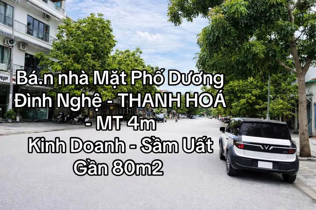 Bán Nhà Mặt Phố Dương Đình Nghệ, Thanh Hóa 80m² - Kinh Doanh Sầm Uất!