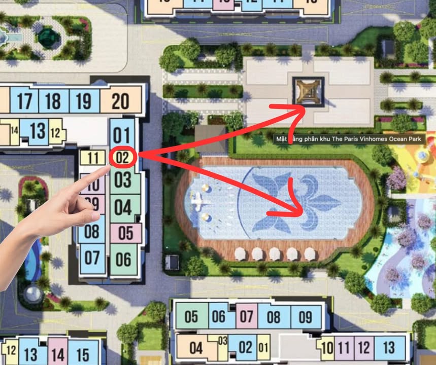 Căn hộ Studio Vinhomes Ocean Park 30,9m² giá 2,7 tỷ - Hướng Đông, tầng trung