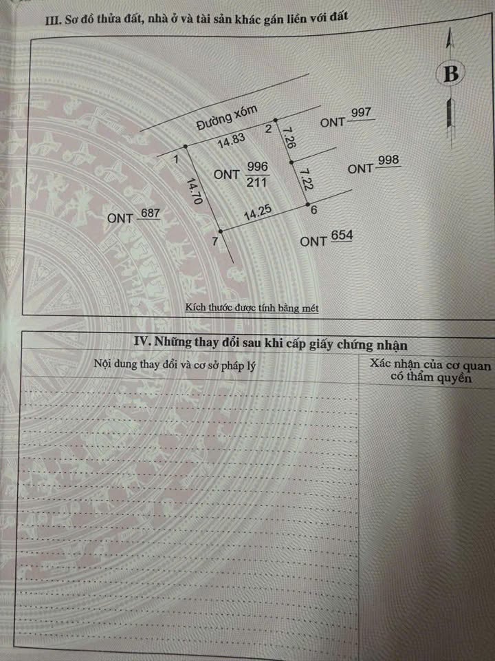 Đất thổ cư Xóm Bố, Hùng Tiến 211m² - Cơ hội đầu tư hấp dẫn!