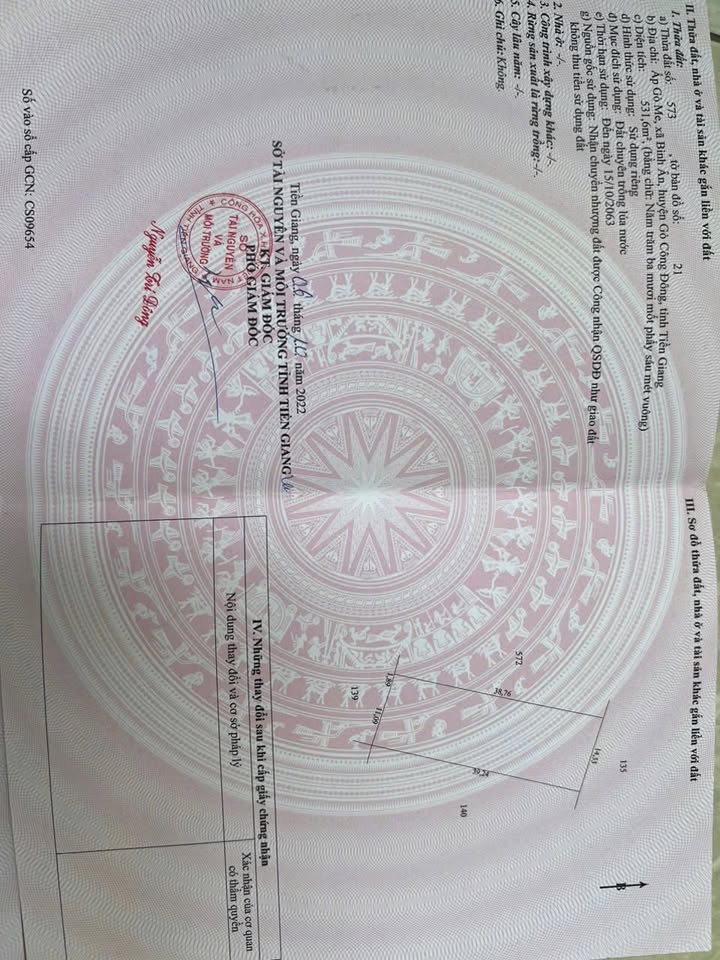 Đất vườn Gò Công Đông 500m² giá chỉ 210 triệu - Thích hợp trồng cây ăn trái