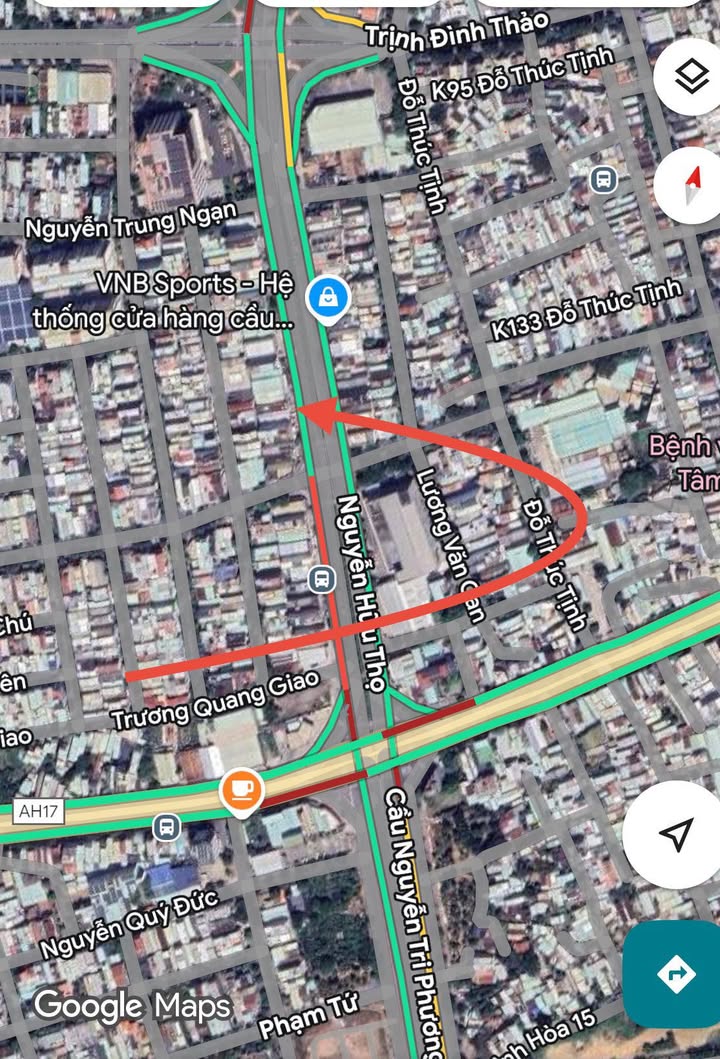 Đất mặt tiền Nguyễn Hữu Thọ, Quận Cẩm Lệ, 115m² - Đầu tư sinh lời ngay!