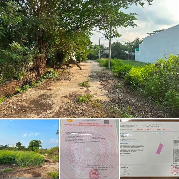 Đất nền góc 2 mặt tiền tại Phú Tân, huyện Bình Đại, 126m² chỉ 650 triệu - Cơ hội đầu tư tuyệt vời!