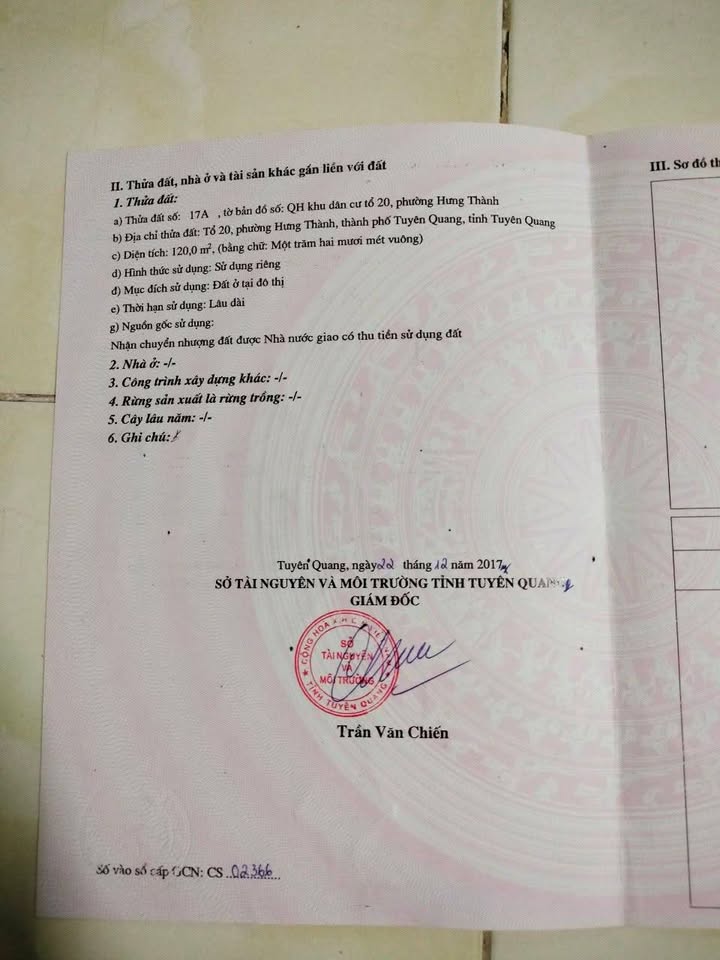 Đất nền khu Ngọc Kim, Phường Minh Xuân 120m² - Sổ đỏ chính chủ, thổ cư 100%!