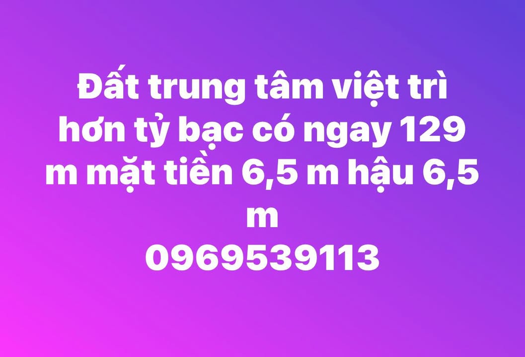 Đất nền Phường Tân Dân, Việt Trì 129m² giá 1 tỷ - Đầu tư sinh lời ngay!