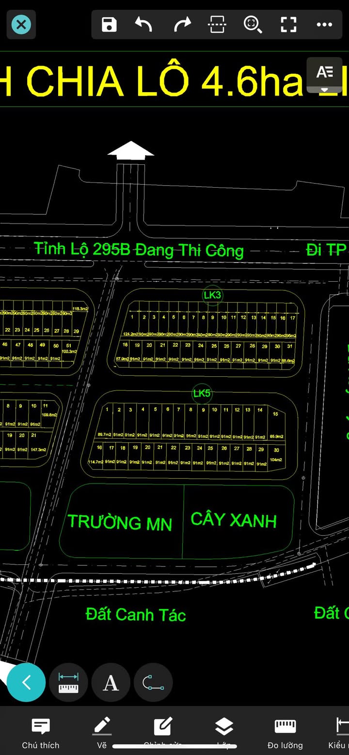 Đất nền LK3 – Dự án 4,6ha Lim, Tiên Du 91m² - Đầu tư sinh lời ngay