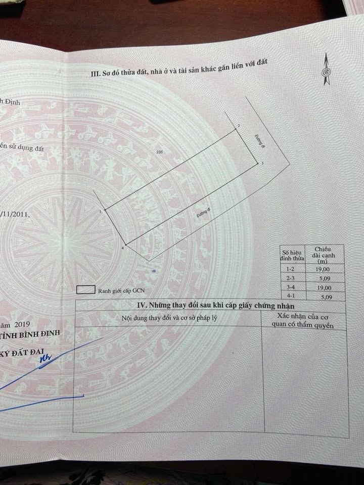 Lô đất 2 mặt tiền Tuy Phước 97m² giá đầu tư chỉ 9xx triệu - Sổ hồng riêng trao tay!