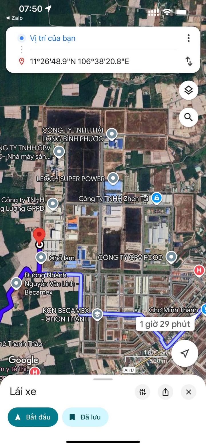 Đất nền Huyện Chơn Thành 10m² giá 800 triệu - Đầu tư sinh lời ngay!