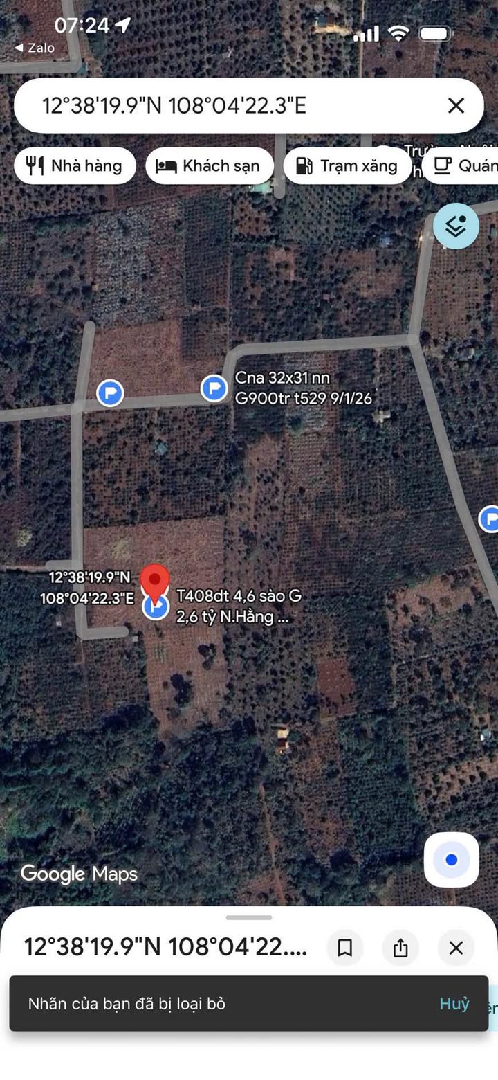 Đất nền Đường Đống Đa, Huyện Đông Hòa, 1656m² giá 2.6 tỷ - Cơ hội đầu tư tuyệt vời!