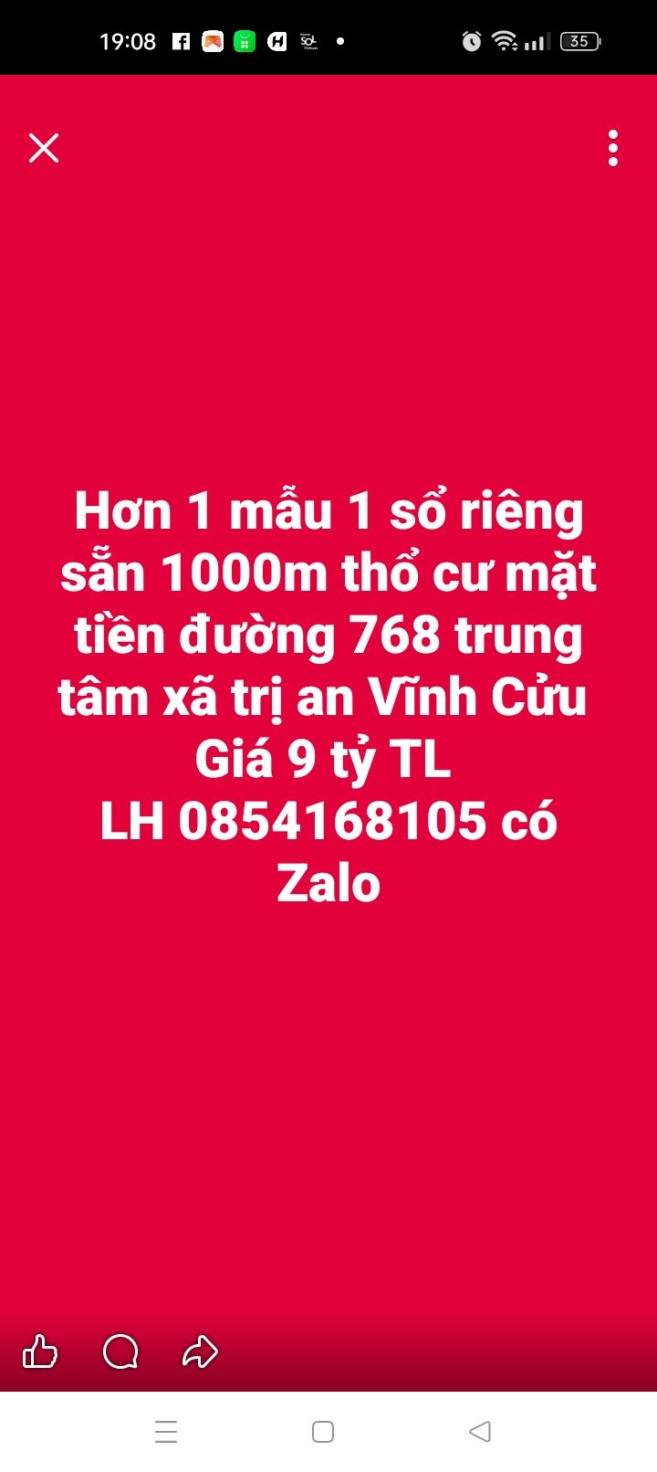 Đất nền 10000m² mặt tiền đường 768 xã Trị An Vĩnh Cửu - Giá chỉ 9 tỷ!