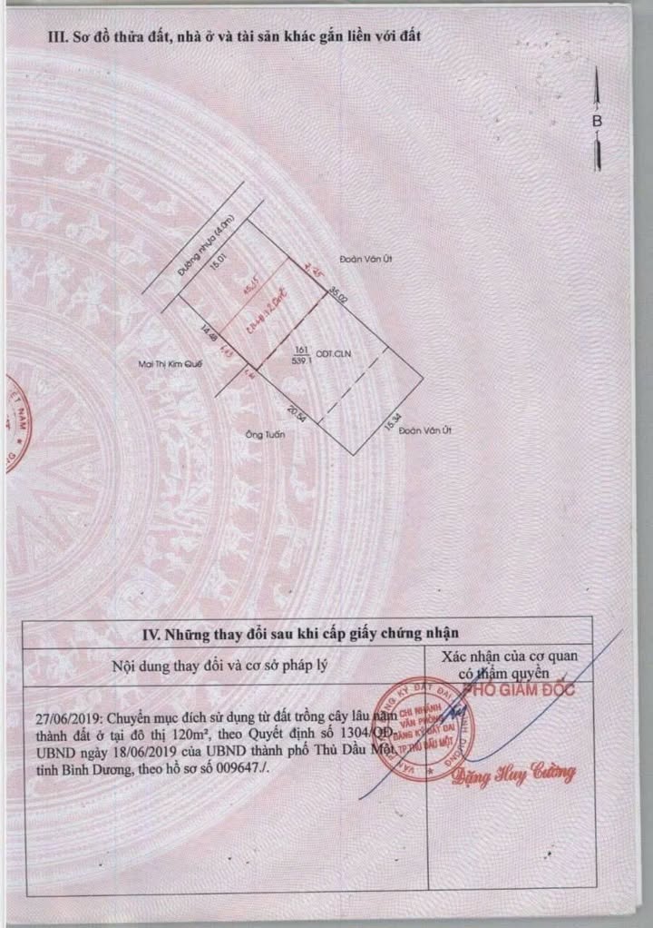 Đất thổ cư Chánh Mỹ Thủ Dầu Một 543m² giá 8.66 tỷ - Đầu tư tiềm năng!