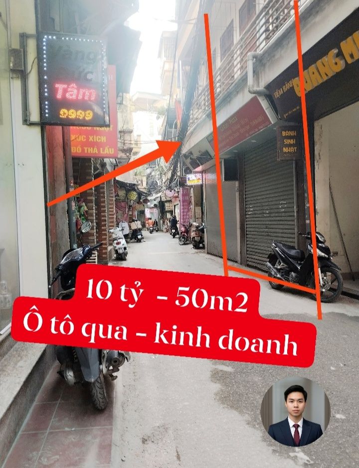 FrontHouse Hai Bà Trưng 50m² giá 10 tỷ - Ngõ kinh doanh sầm uất!