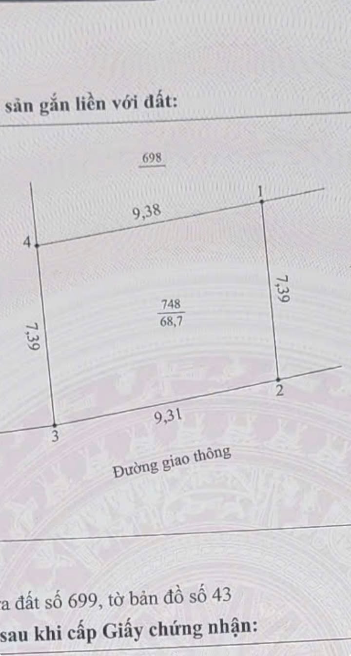 Đất nền Phường Vân Phú 68.7m² giá 1.9 tỷ - Sổ đỏ chính chủ