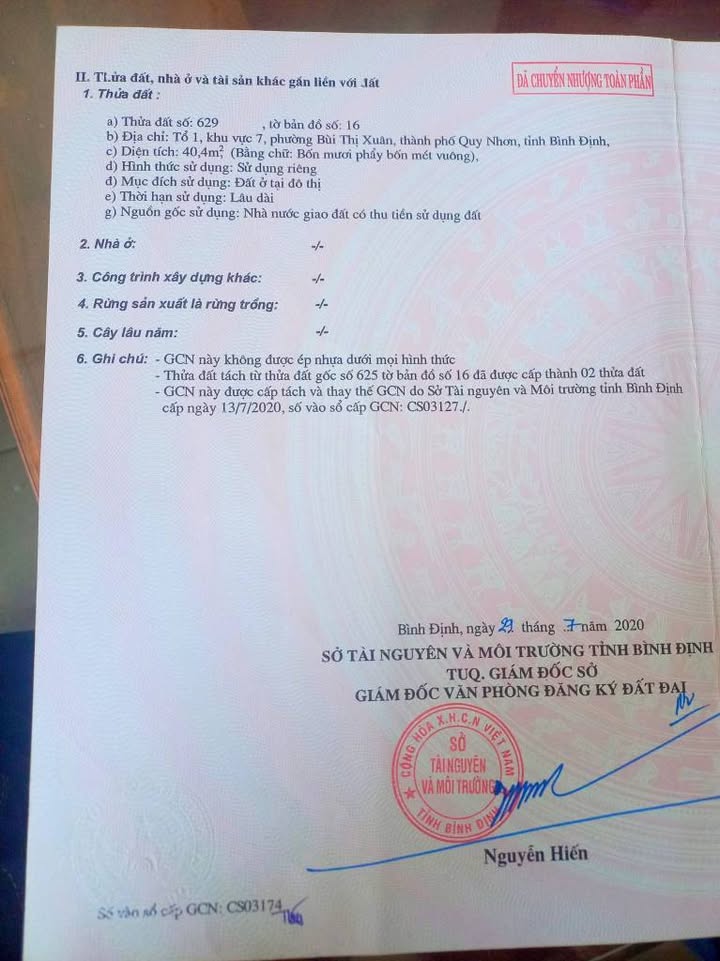 Đất nền Phường Bùi Thị Xuân - 40m² giá 598 triệu - Cơ hội đầu tư hấp dẫn!