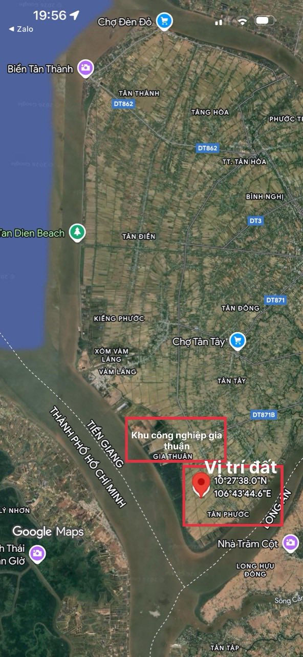 Đất nền Gò Công Đông 450m² giá 380 triệu - Sổ hồng riêng, đường xe máy thuận tiện!