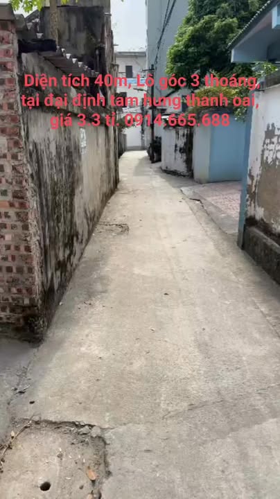 Đất nền lô góc 40m² xã Tam Hưng giá 3.3 tỷ - Sổ đỏ chính chủ, thoáng đãng