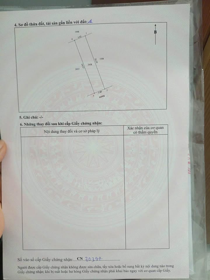 Đất nền Xóm Trường Sơn Nghi Trường 121,5m² giá 1,6 tỷ - Bìa sang tên ngay!