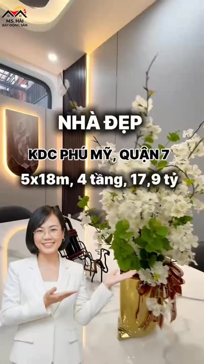 Nhà phố D4 KDC Tân Mỹ, Quận 7, 90m² giá 17.9 tỷ - Nhà mới, full nội thất!