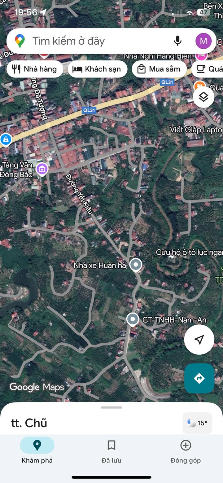 Đất nền Tổ dân phố Cầu Cát, Phường Chũ, 210m² - Đầu tư sinh lời hấp dẫn!