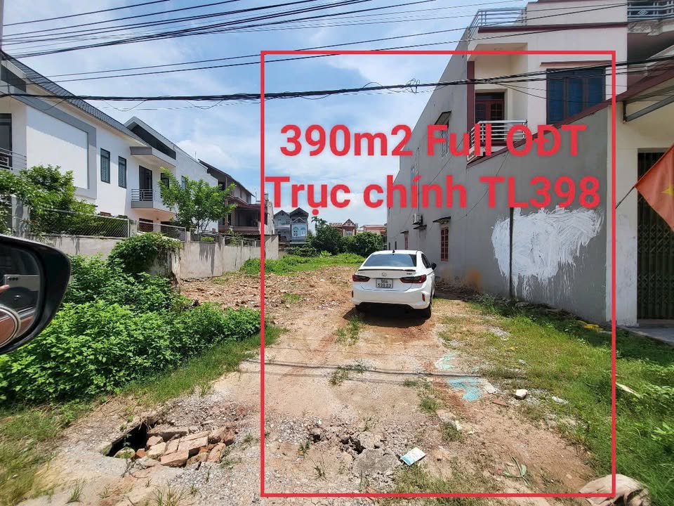 Đất nền chính chủ 400m² tại TL 398, xã Tam Đa, Bắc Ninh - Giá chỉ 8 tỷ!