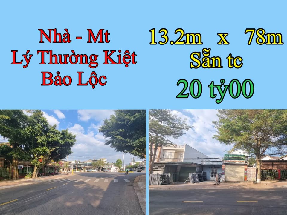 FrontHouse Bảo Lộc 1029.6m² giá 20 tỷ - Mặt tiền đường Lý Thường Kiệt