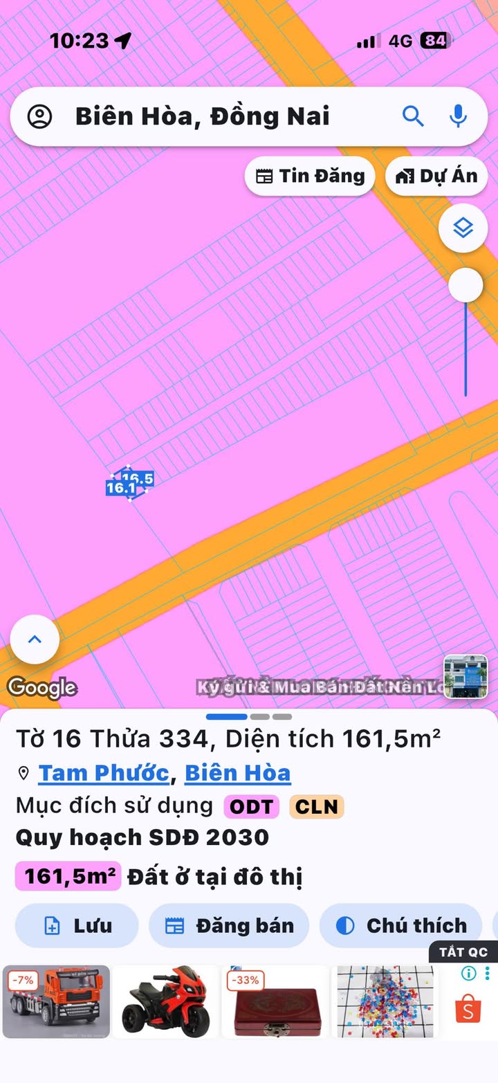 Đất nền phường Tam Phước, Biên Hòa 165m² giá 1.4 tỷ - Sổ hồng chính chủ!