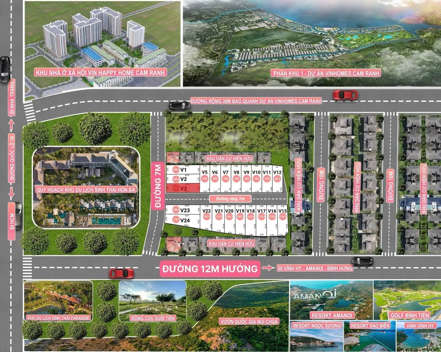 Đất nền Vinhome Cam Ranh 100m² giá chỉ 1.2 tỷ - Cơ hội đầu tư hấp dẫn!
