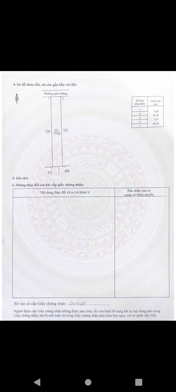 Đất thổ cư Xã Xuân Phú, Huyện Xuân Lộc 175m² giá 640 triệu - Sổ đỏ chính chủ!