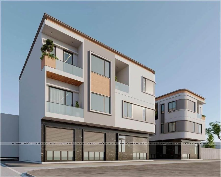 Townhouse 40m² tại Phường Trần Lãm, Thái Bình - Thiết kế hiện đại, giá chỉ 1 tỷ!